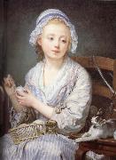 Jean-Baptiste Greuze The wool Winder